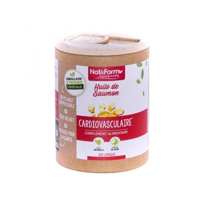 Nat&amp;form huile de saumon écoresponsable 200 capsules