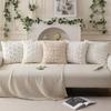 Embroidery Daisy Spring Pillow Covers Soft Plush Throw Pillow Cases  Home Sofa Decor