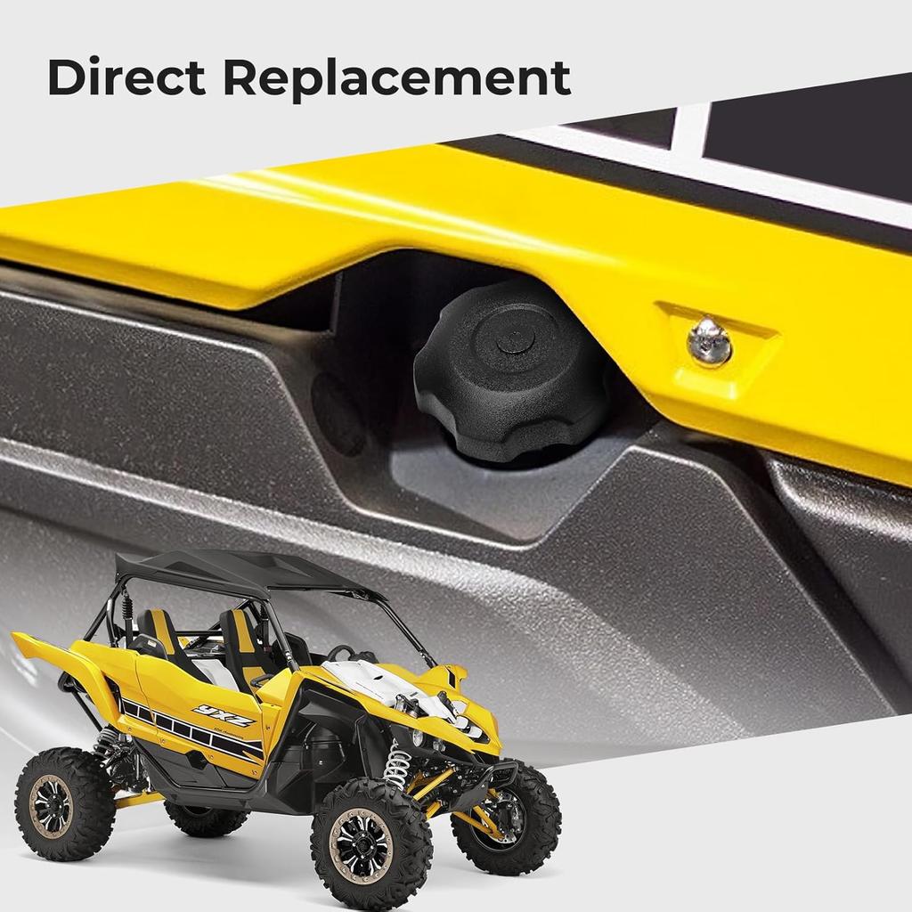 M MATI Fuel Cap Gas Cap For Yamaha Rhino 450 660 700 Viking 700 Kodiak 700 Grizzly 700 Wolverine 700 YXZ1000R 2P5-24610-00-00 5UG-24610-00-00