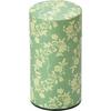Yamako Tea Caddy, Green, Approx. 7.5 x 14.2cm