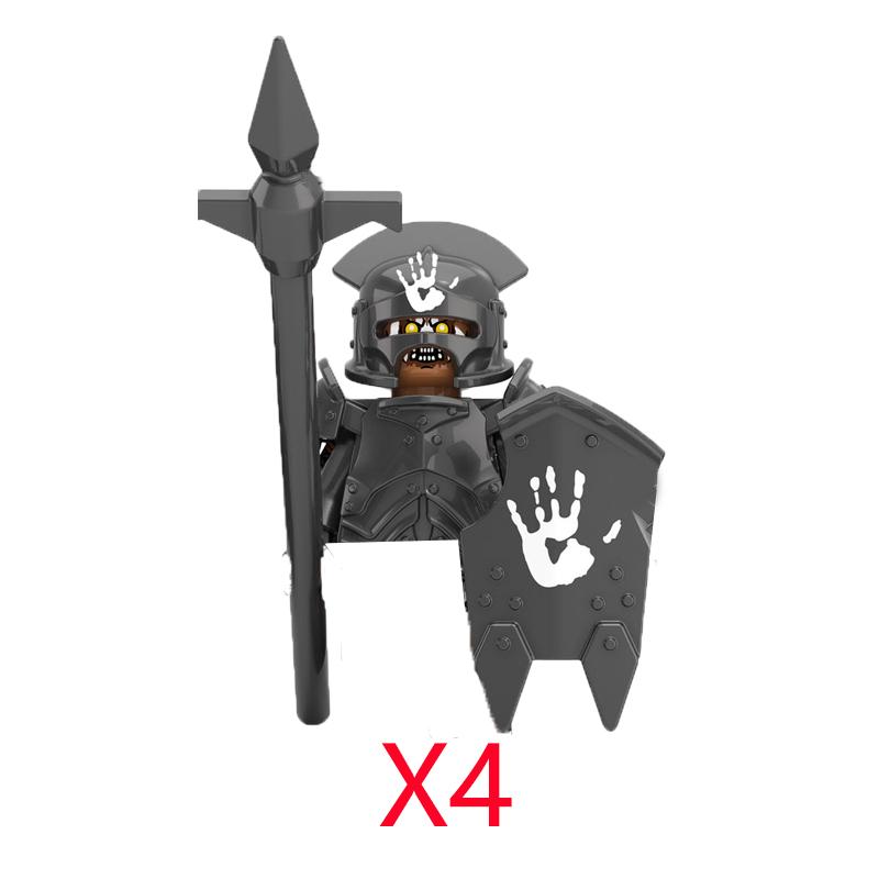 Military Building Blocks Solider Figures Movie Science Fiction Series Weapons Shield Knight Toys Gifts Medieval Mini Bricks MOC