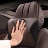 Genuine Leather Headrest & Lumbar Support for Toyota Crown Land Cruiser - Comfortable Neck Support & Decorative Accessory