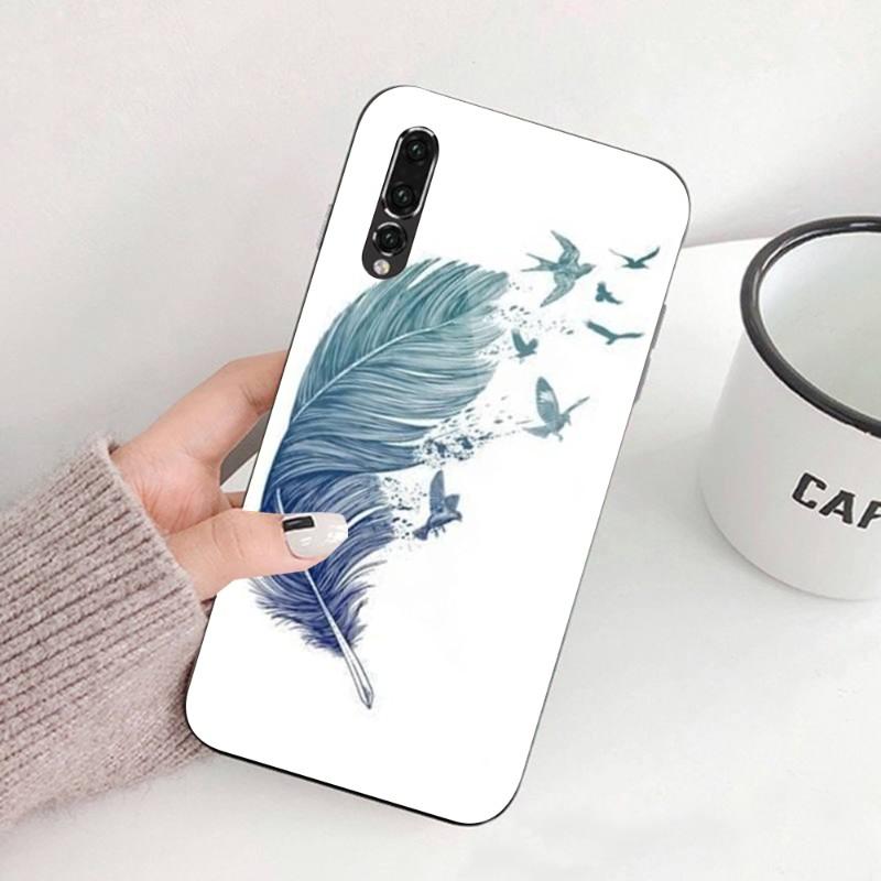 

Чехол для телефона Magic Feather для Huawei P50 P40 P30 P20 Pro Mate 40 30 20 Pro Nova 9 8 7, защитное стекло для телефона из ПК Huawei Nova7 Pro