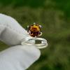 Friendship Day Deal Citrine Gemstone Sterling Silver Statement Wife Ring Jewelry