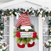 Christmas Wall Hanging Home Decoration Wreath Christmas Ornaments Santa Claus Theme Exquisite Christmas Decoration Gift 50x30x3cm