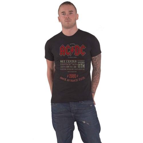 AC/DC Unisex Adult Minnesota Â´80 Cotton T-Shirt