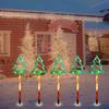 Solar Snowflake & Star Cane LED Garden Light for Outdoor Christmas Decor
