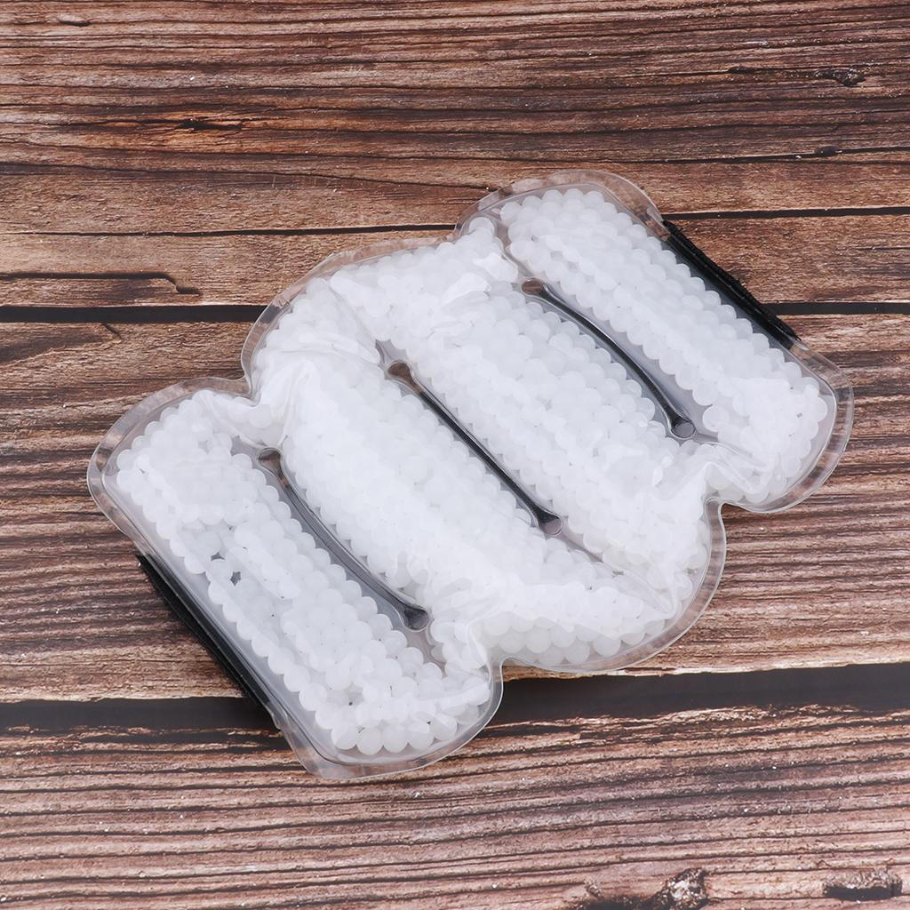 

Flexible Gel Beads Reusable Cold Compress Ice Pack Wrap Pain Relief білий