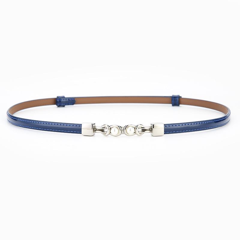 Women s Korean Style Genuine Leather Belt with Pearls, Versatile & Fashionable Waist Cinch 95 cm