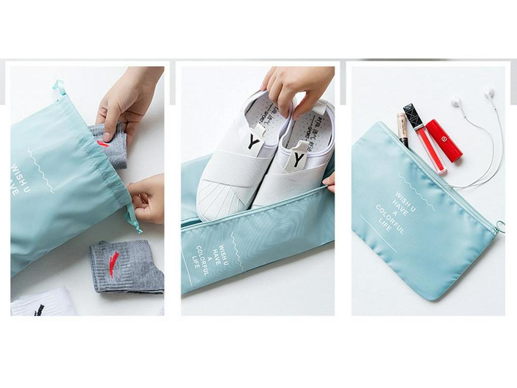 Reise-Aufbewahrungstaschen-Set: 7-teilig, wasserdicht, großes Fassungsvermögen für Geschäftsreisen