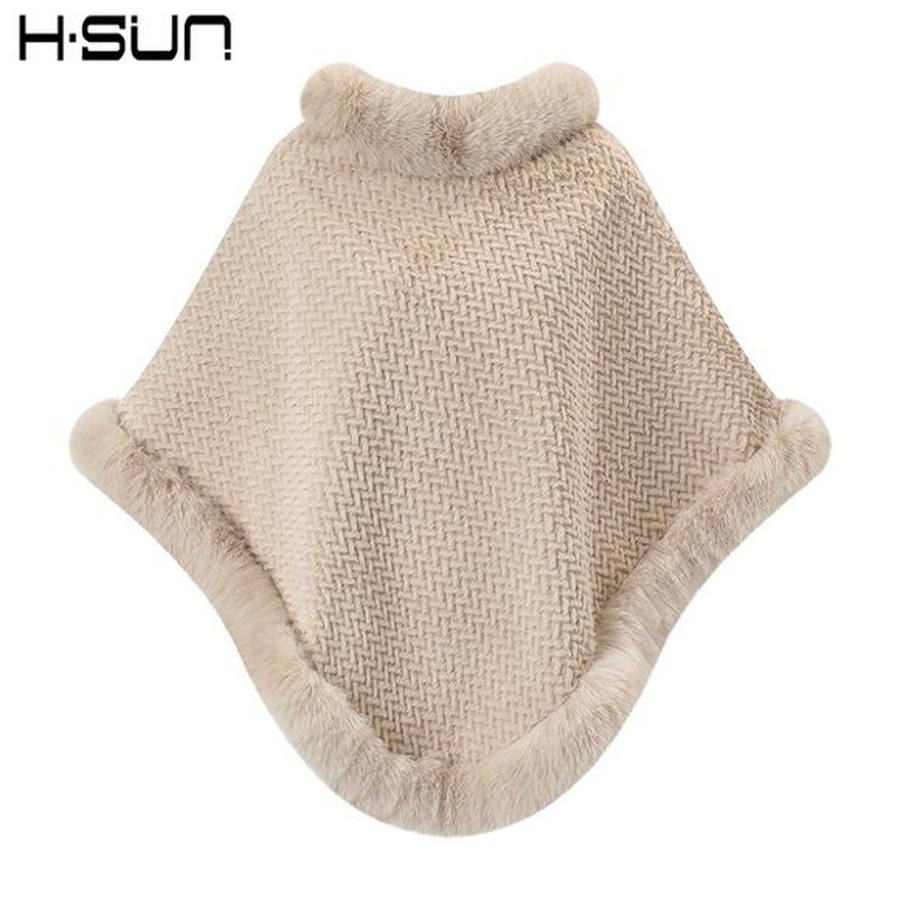 Fringed Print Hoodie Shawl Poncho Fleece Casual Street Style Warm Unisex Women's