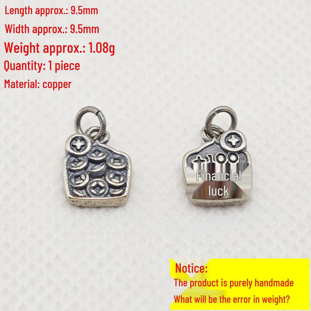 Sanqi Tibetan Silver Chinese Style Wealth Jewelry Beaded Bracelet with Pendant