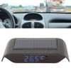 Solární hodiny Přenosné LED svítící digitální hodiny pro vozidlo Auto Kamion Příslušenství Dekorace Modrá