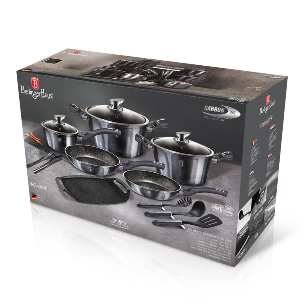 BERLINGERHAUS BH-6911 CARBON PRO COOKWARE SET