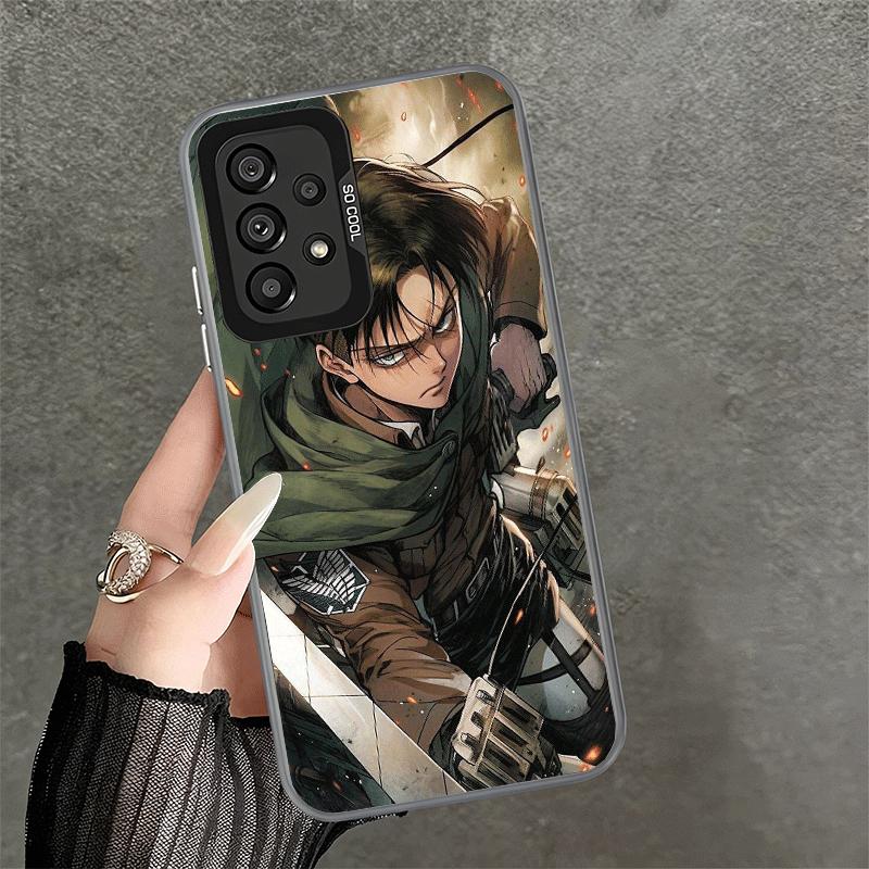 A-Attack On T-Titan Levi Shockproof Phone Case for Samsung A17 A16 A15 A14 A37 A57 A36 A56 A26 A35 A55 A25 A34 A54 A24 A13 A23 A