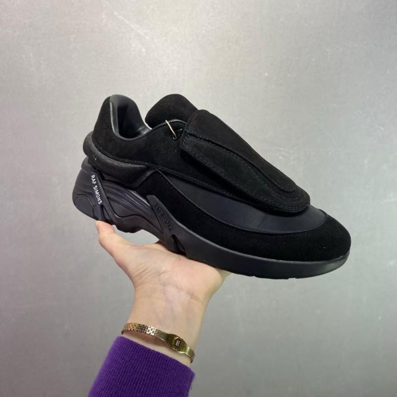 RAF SIMONS Antei Low-Top Comfort Sneakers Men Women Chunky Platform Sole Full Leather Upper Sheepskin Lining