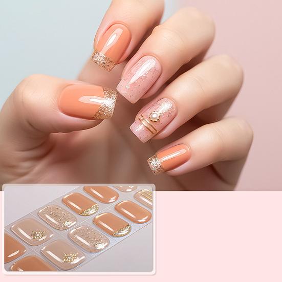 Tiras de Gel para Unhas com Lixa Fácil de Aplicar Remover Autocolante de Unha Decalque Mulheres Manicure em Casa Esmalte DIY Envoltório de Unha
