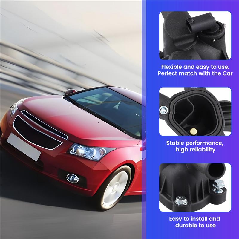 Powerful Car Engine Water Pump Outlet Coolant Thermostat Housing 1338489 For Chevy Cruze 1.4L 2011-2016 Buick Encore 2013-