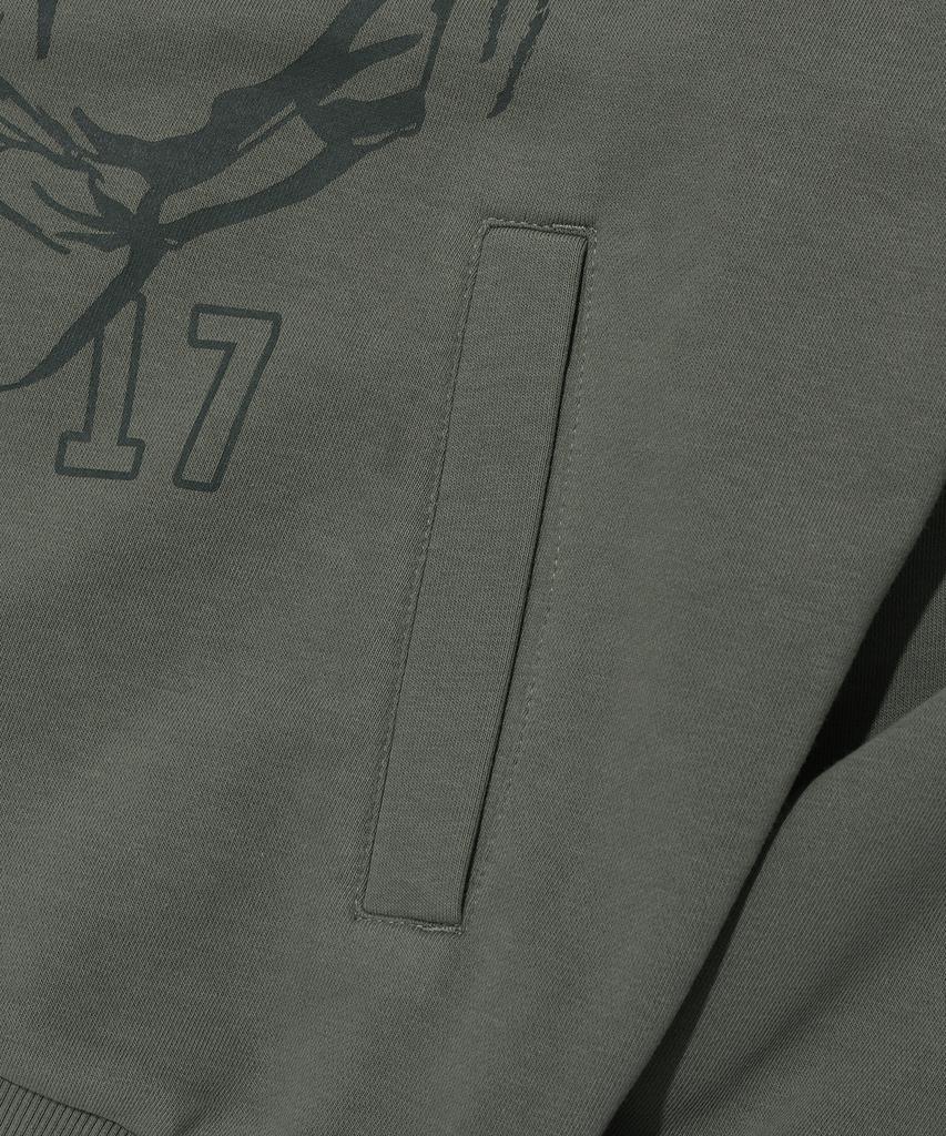Bunkerbuster Genu Direction Hoodie Zip-Up Khaki (Mp1Tu061-048)