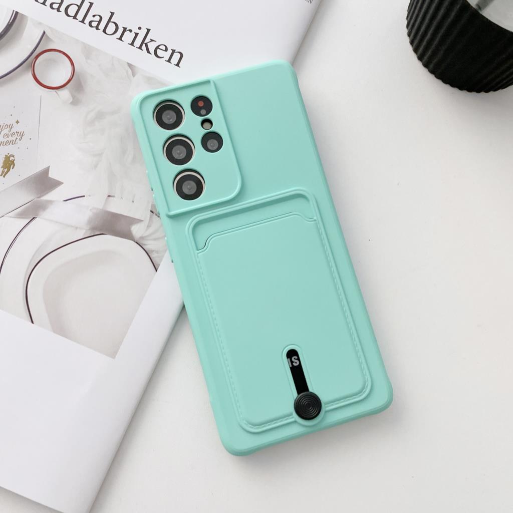 Luxe Kaarthouder Case Voor Samsung S25 S24 S23 S22 S21 S21 Ultra Plus S20 FE A56 A36 A55 A35 A54 A53 Zachte Portemonnee Candy Cover For S21 Ultra