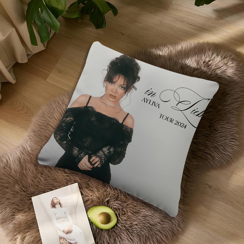 

Певица поп-музыки A-Aylivas Cool Pillow Case Гостиная Акцент Диван Спинка Поддержка Квадратный Lounge Спокойный Спутник Для Сна 40x40CM(16x16in)