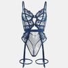 Toucheart Lace Sexy Skinny Babydoll Bodysuit Embroidery Erotic Private Adult Suit Solid Color Patchwork High Waisted Sexy Set