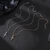 European & American Fashion Jewelry: Simple Cross Pendant Necklace