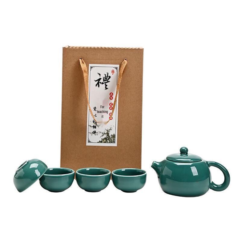 Shangqi Ceramic Xishi Teapot Gongfu Tea Set