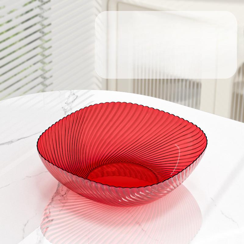 

Fruit Plate with High Appearance Light Luxury Style Simple Transparent Fruit Plate with Home Living Room Plastic Snacks Candy Plate Dessert Plate