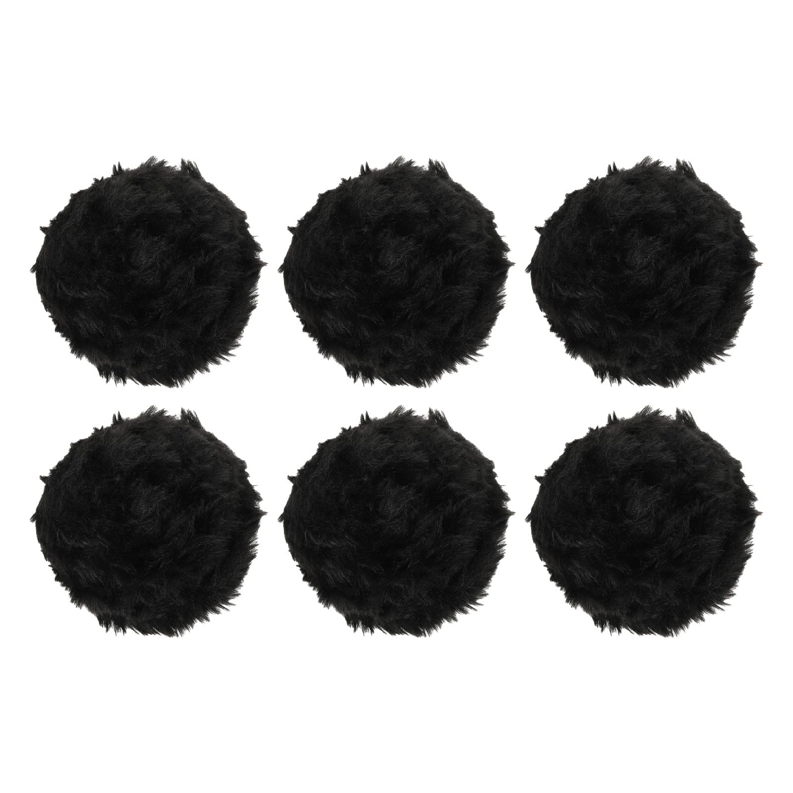 

PATIKIL Fluffy Faux Fur Yarn, 32m, 6 Balls, 2cm Thick, Approx. 50g, Soft Faux Fur Fabric, Crochet, DIY Knitting Rope, Hats, Blankets, Rugs, Black