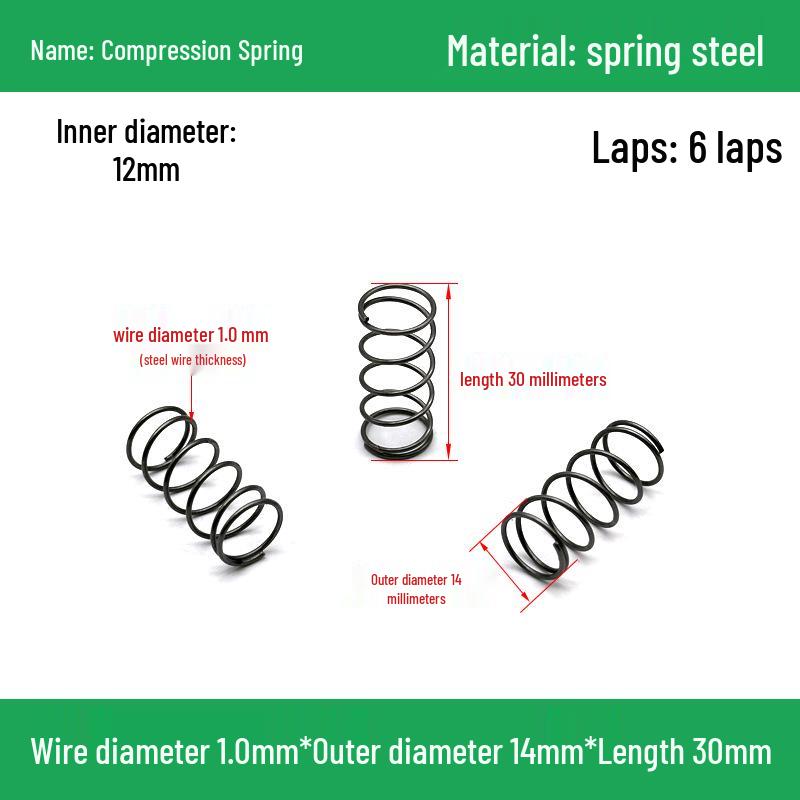 Heavy Duty Y-Type Compression Spring Shock Absorber, 1.0mm Wire Diameter, Outer Diameter 5-20mm.