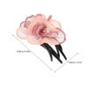 Silk Yarn Flower Duckbilled Hair Clip for Thick Thin Hair Elegant Non-Slip Alligator Clip Daily Work Party Use Decorative Claw