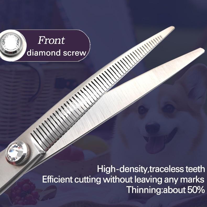 

Show pro dog grooming scissors: magic, natural, arc, fishbone curved teeth XS(old)