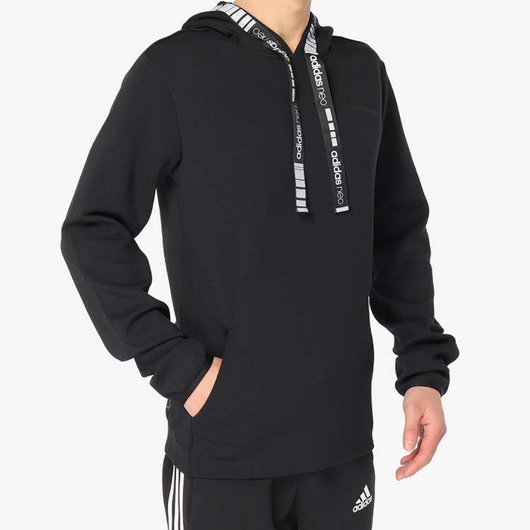 Adidas Comfortable Casual Sports Hoodie Men Hoodie Black DW8142
