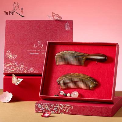 Yumeiren Premium Yak Horn Comb Gift Set