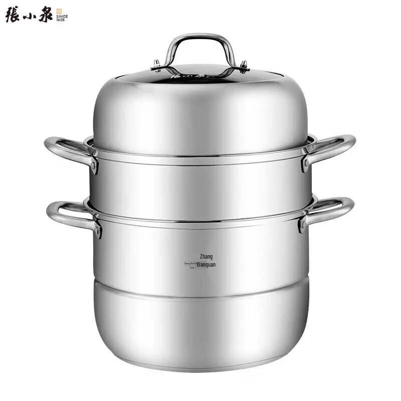 Zhang Xiaoquan 28cm 3-Layer 304 Stainless Steel Steamer Pot
