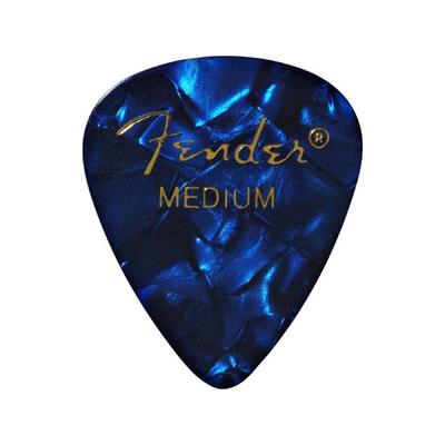 Fender Pick 351 SHAPE PREMIUM TRUBIČKY MODRÁ STŘEDNÍ, MOTO(12BALENÍ)