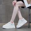 Fashion 6CM Microfiber Leather Boots Spring Summer Women Fashion Chunky Sneaker Vulcanize Autumn Motorcycle Platform Wedge Flats Shoes