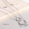 European American 18K Gold Double Layer Necklace with Sun Moon Pendant - Stainless Steel, Hot Selling