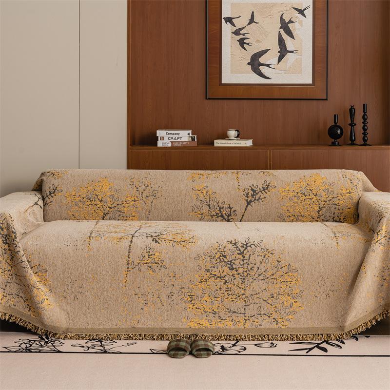 

Чехол на диван в стиле ретро, универсальный чехол на диван для четырех сезонов, новый простой чехол на весь диван, диванное полотенце 180*460