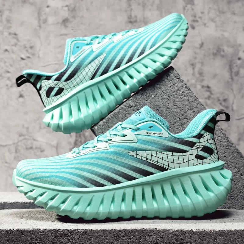 MAEDEF Herren Laufschuhe Atmungsaktive Mesh-Sneaker Leichte Bequeme Walking-Schuhe Rutschfeste Sport-Sportschuhe für Herren