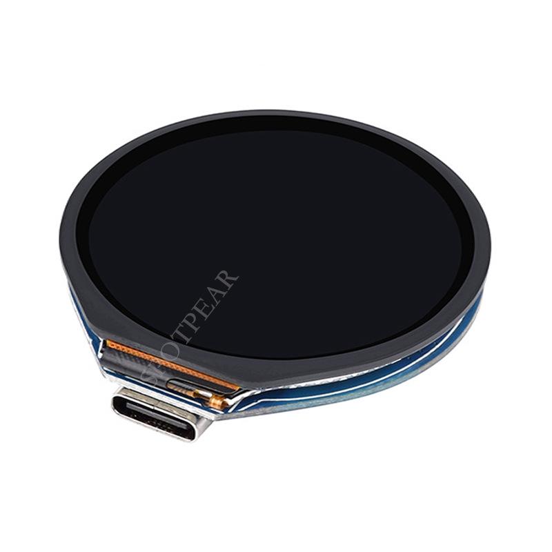 Placă de dezvoltare ESP32-S3 cu ecran tactil circular de 1,28 inch, cu accelerometru și giroscop.