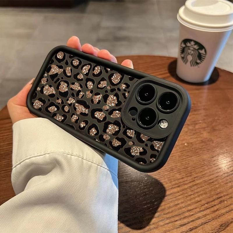 Case For RENO 15 13 14 PRO 15F 13F 11F 12F OPPO A3 A5 A6 PRO A3X A5X A6X Soft Y2K Leopard Print Shockproof Bumper Cover