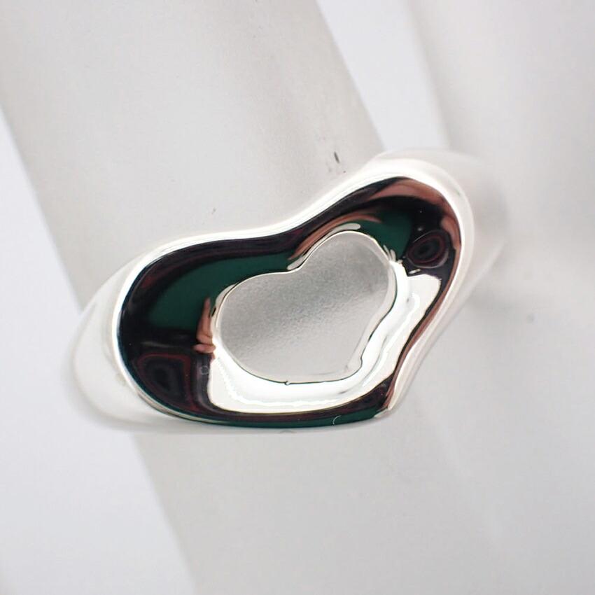 [Used] TIFFANY 925 Open Heart Ring / Size 10 / J47-3