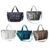 New Large Capacity Down Bags Quilted Design Solid Color Tote Bag Shoulder Bag Winter