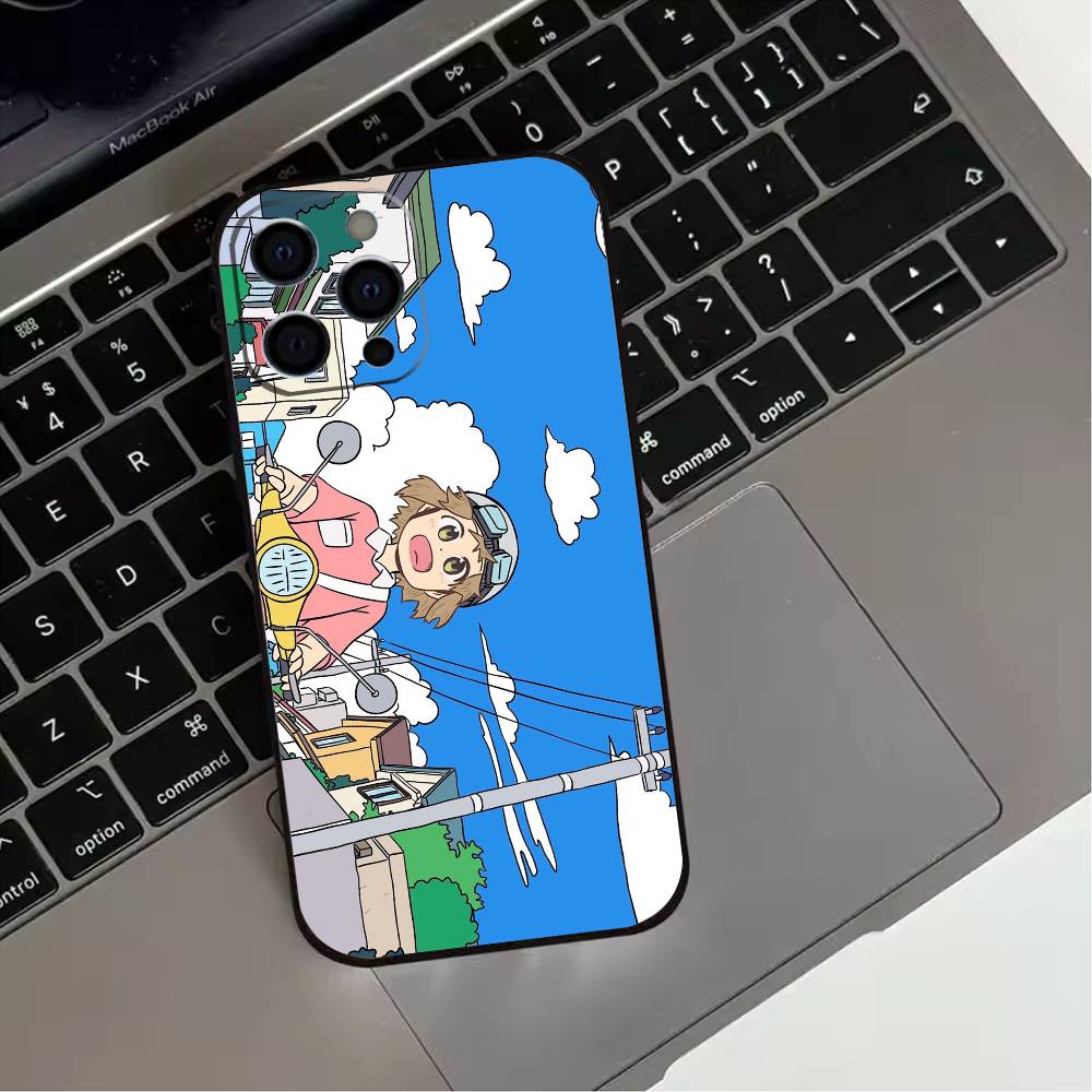 CITY THE ANIMATION Anime  Phone Case For iPhone 17,16,15,14,13,12,11 Plus,Pro Max,XS,Soft Silicone Black Cover