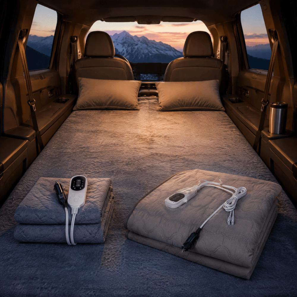 Single Control / Dual Control Car Heated Blanket 12V Heated Blanket Car Heating Mat Truck Driver