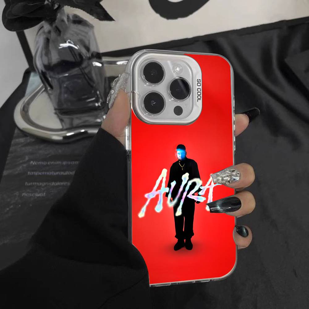 Rapper Maka Aura 2025 Tour Phone Case For iPhone 16,15,14,13,12,11,Pro,XS,Max,Plus,Mini,SE White Candy Matte Shockproof Cover