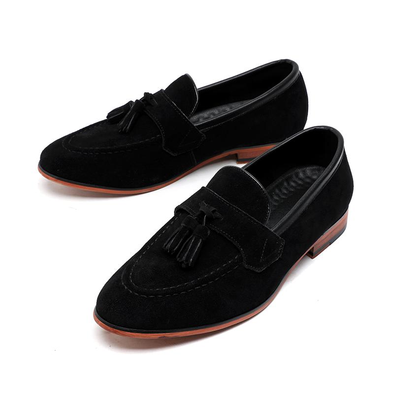 Fashion Business Men's Loafers Classic and Fashionable Gentleman Style Outdoor Formal Party Adult Office Plus Size Frosted Leather Shoes