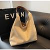 Borsa Donna Trendy Vintage Autunno Pelle Scamosciata Borsa a Spalla Grande Capacità Monocolore Semplice Casual Borse da Pendolare Borse a Mano Retrò